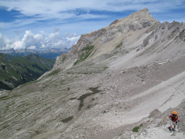 Christoph am Augsburger H&ouml;henweg zwischen Winterjoch und Kopfscharte (12. Aug.)