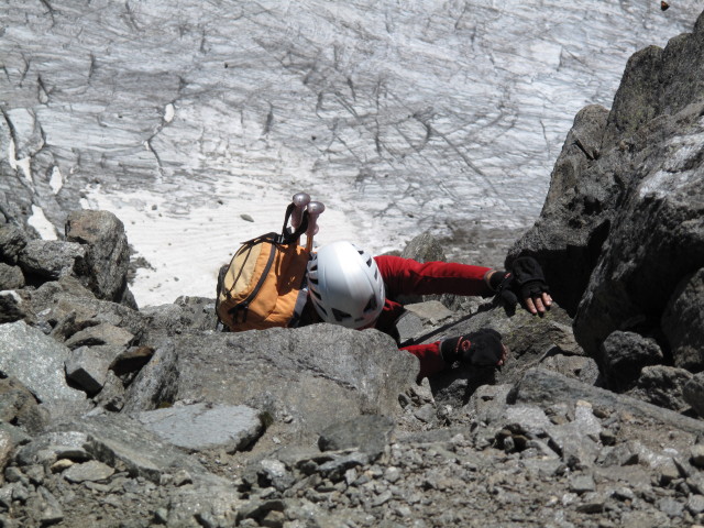 Christoph in der S&uuml;dflanke des Zuckerh&uuml;tls (18. Aug)
