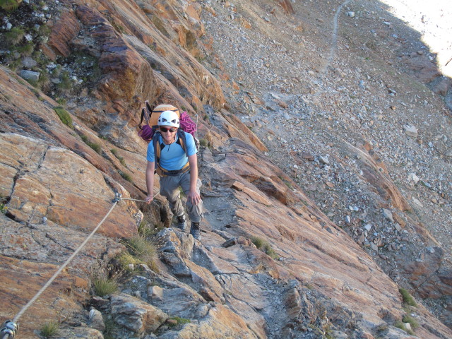 Christoph zwischen Pfaffenferner und Hildesheimer H&uuml;tte (18. Aug)