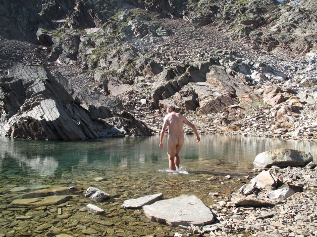 Ich zwischen Pfaffenferner und Hildesheimer H&uuml;tte (18. Aug)