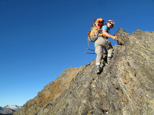Christoph zwischen Hildesheimer H&uuml;tte und Schussgrubenkogel (19. Aug.)