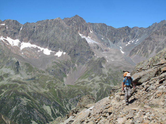 Christoph zwischen Weg 102 und Großem Trögler (19. Aug.)