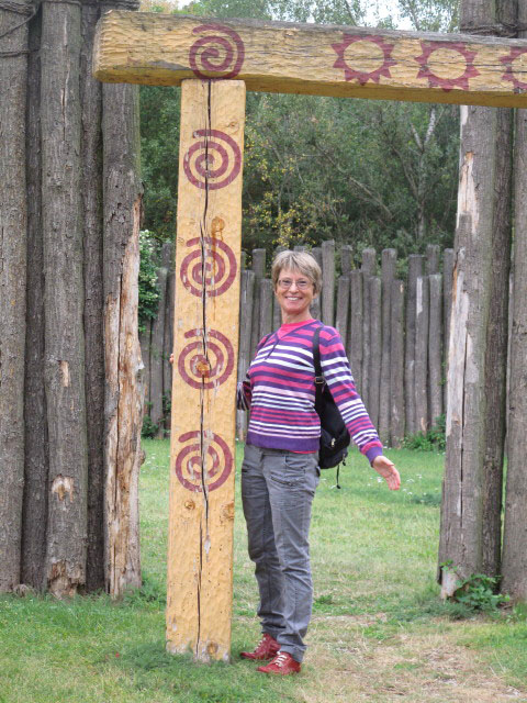 Mama bei den Kreisgr&auml;ben