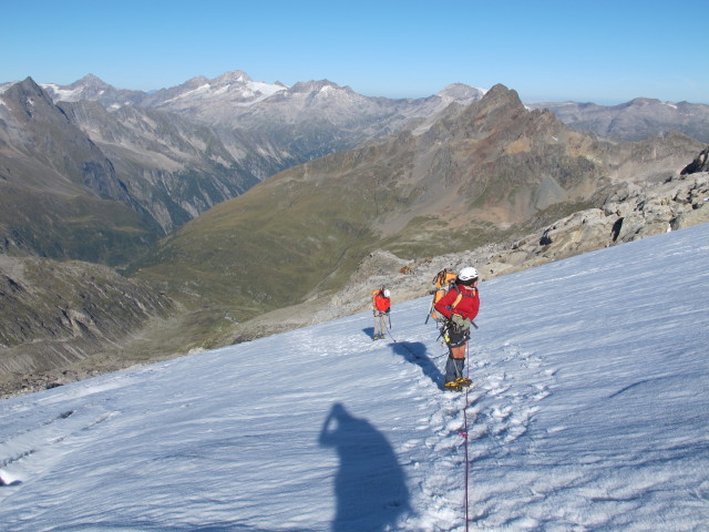 Christoph und Gudrun am Schwarzensteinkees (9. Sep.)