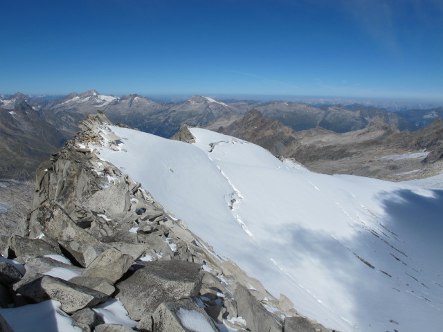 vom Schwarzenstein Richtung Westen (9. Sep.)
