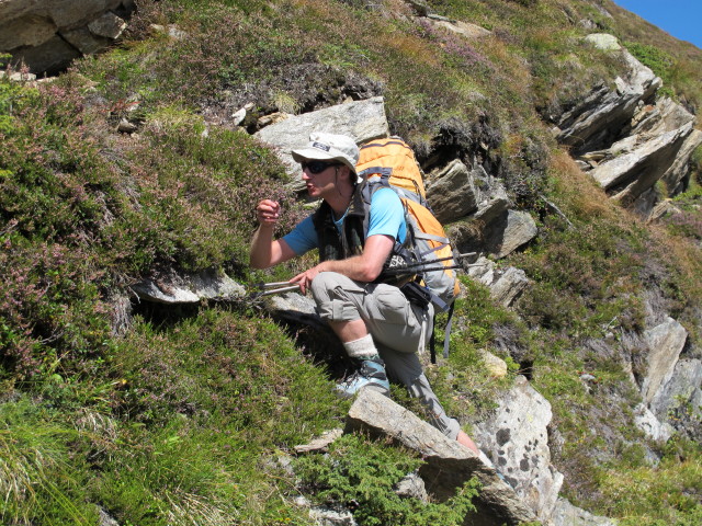 Christoph neben Weg 502 zwischen Feldkar und Berliner H&uuml;tte (9. Sep.)