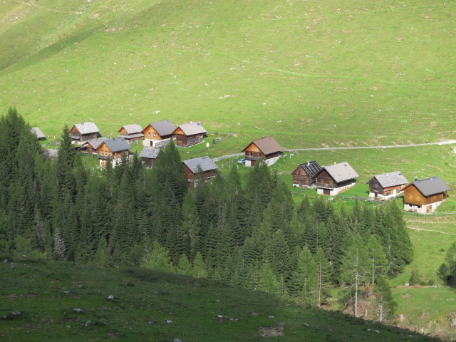 Dolinzaalm vom Kärntner Grenzweg aus (15. Sep.)