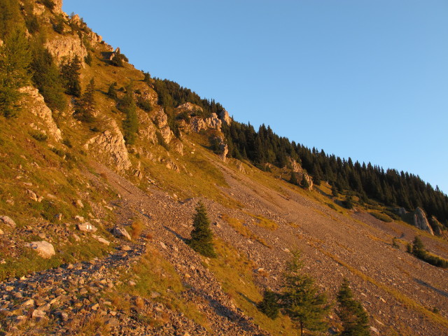 Weg 482 zwischen Feistritzer Alm und Oisternig-Ostgipfel (16. Sep.)