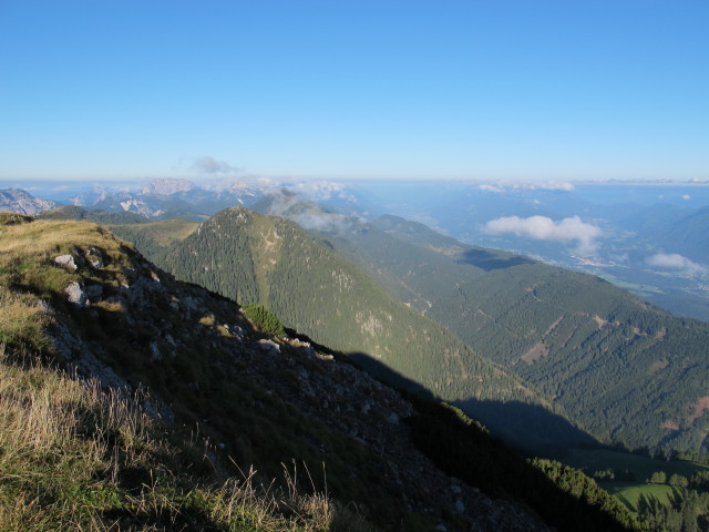 vom Oisternig Richtung Westen (16. Sep.)