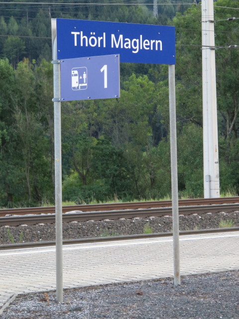 Bahnhof Th&ouml;rl-Maglern, 643 m (16. Sep.)