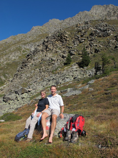 Mama und ich am Sellraintaler H&ouml;henweg am Peider Sonnberg