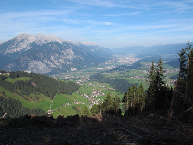 Karwendel und Inntal vom Sellraintaler H&ouml;henweg aus