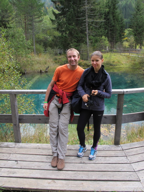 Ich und Daniela beim Meerauge im Bodental, 1.052 m (29. Sep.)