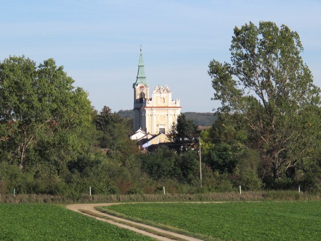 katholische Pfarrkirche heiliger Georg in Aspersdorf, 241 m