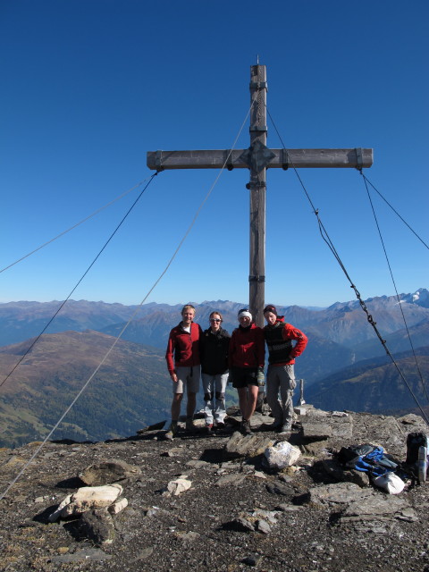 Ich, Carmen, Gudrun und Christoph am Obernberger Tribulaun, 2.780 m