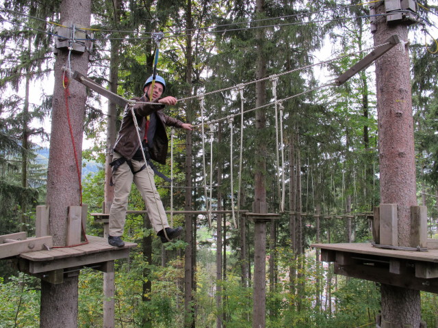 Walter im Parcours 'Floh' im Kletterwald Buchenberg