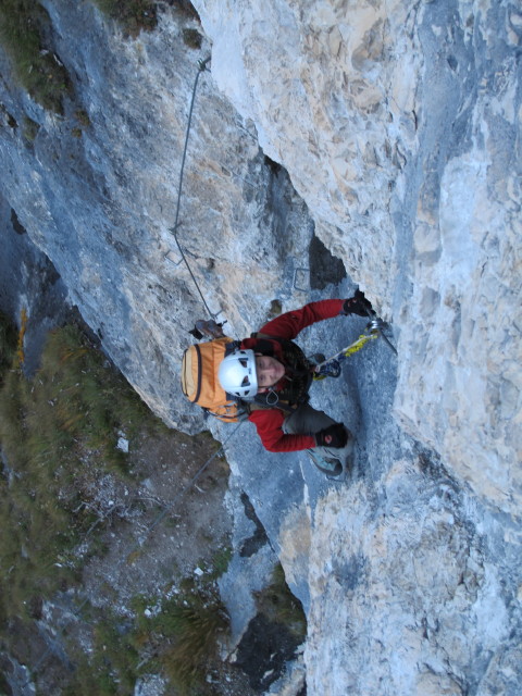 Klettersteig 'Dalfazer Wasserfall': Christoph (20. Okt.)