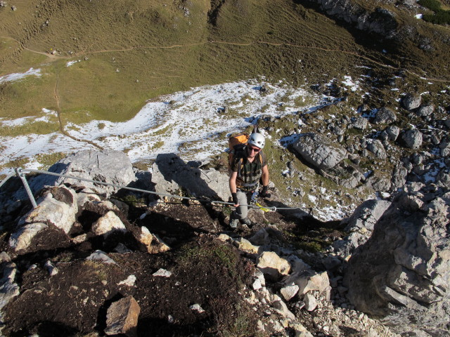 Haidachstellwand-Klettersteig: Christoph (21. Okt.)