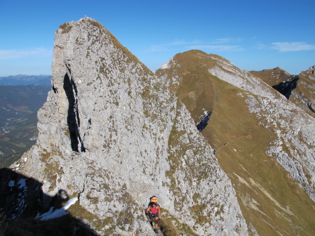 Gudrun zwischen Seekarlspitze und Spirljoch (21. Okt.)