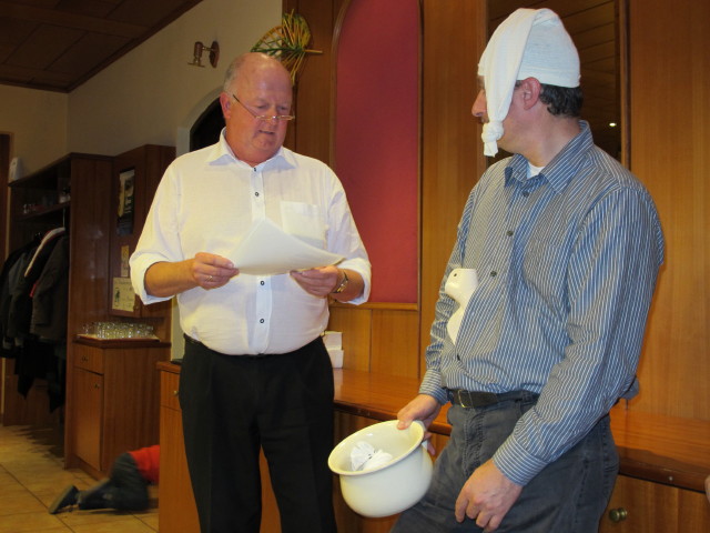 Peter und Erich im Landgasthof Sommer