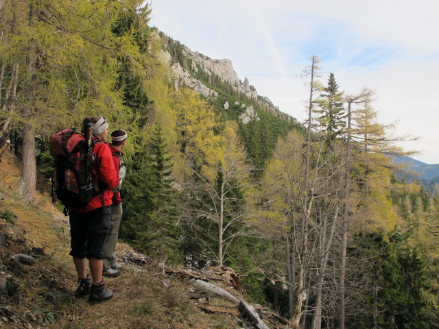 Gudrun und Christoph zwischen Bachingerbr&uuml;ndl und Schwarzloch