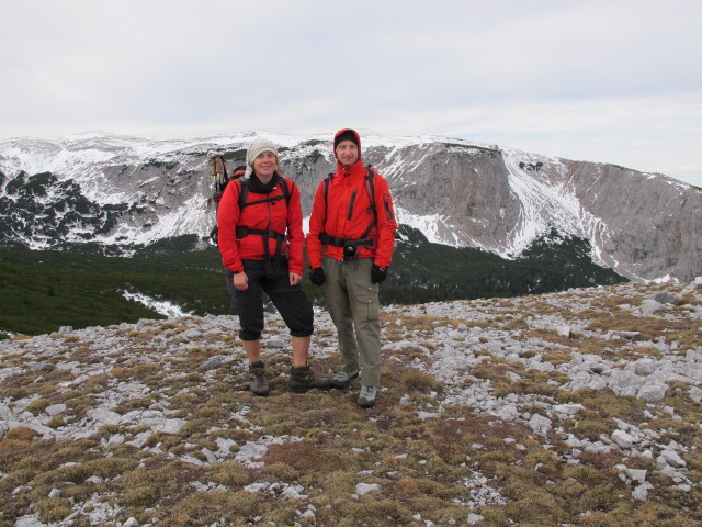 Gudrun und Christoph am Wei&szlig;kogel, 1.765 m