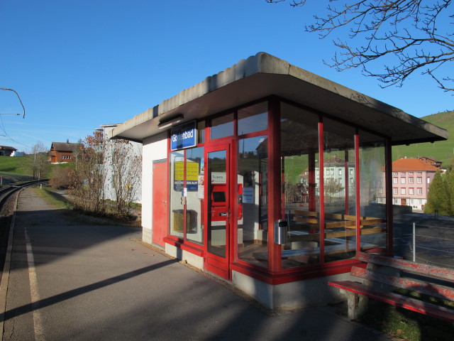 Haltestelle Gontenbad, 887 m (17. Nov.)