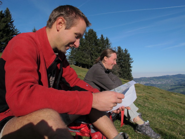Ich und Carmen zwischen Ochsenh&ouml;hi und Hundwiler H&ouml;hi
