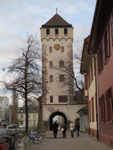 Markus, Alexander, Romy und Carmen beim St. Johanns-Tor