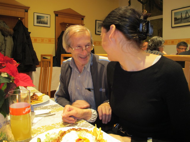 Robert und Katja im Gasthaus M&ouml;slinger