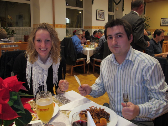 Sabrina und Patrick im Gasthaus M&ouml;slinger