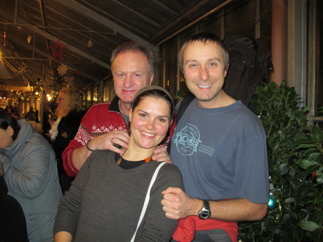 Robert, Monika und ich in den Blumengärten Hirschstetten