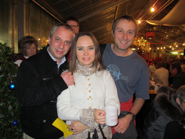 Walter, Diana und ich in den Blumeng&auml;rten Hirschstetten