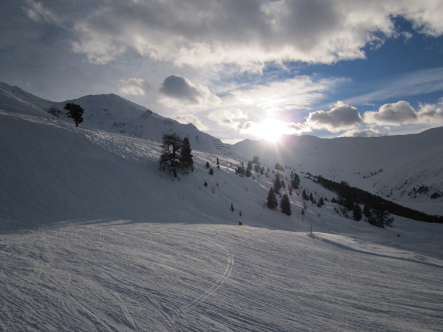 Zehnerabfahrt von der 6-Fraitensesselbahn aus