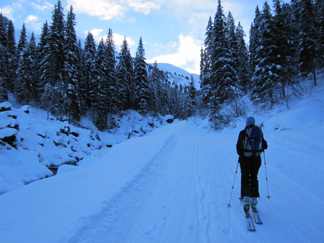 Martina zwischen Hochf&uuml;gen und Pfundsalm-Niederleger