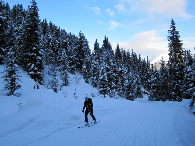Martina zwischen Hochf&uuml;gen und Pfundsalm-Niederleger