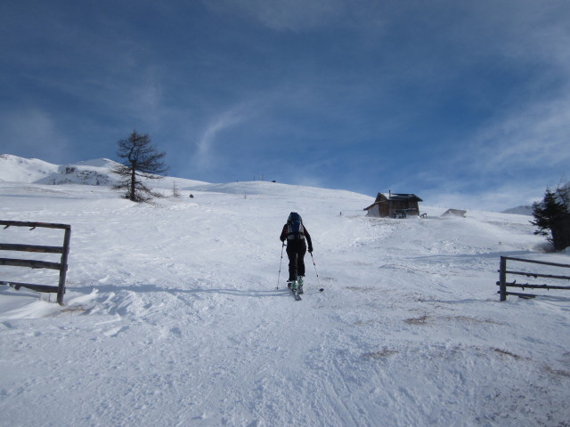 Martina zwischen Enzianhütte und Flatschspitze