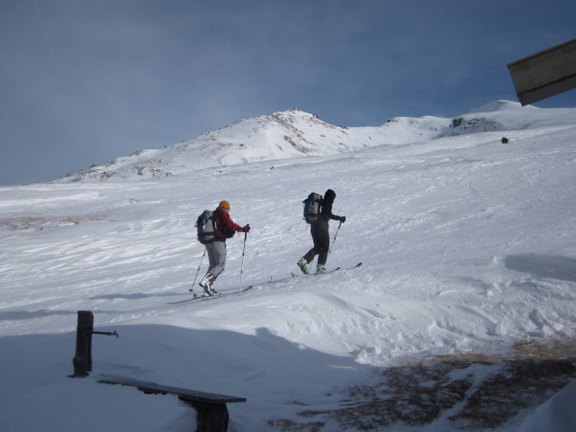 Erhard und Martina zwischen Enzianh&uuml;tte und Flatschspitze