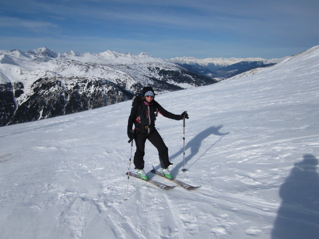 Martina zwischen Enzianh&uuml;tte und Flatschspitze