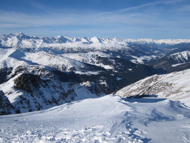 von der Flatschspitze Richtung Nordwesten