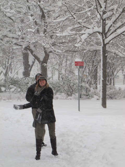 Patrick und Sabrina am Laternenweg (17. J&auml;n.)