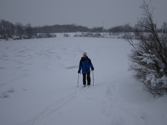 Ich beim Badeteich S&uuml;&szlig;enbrunn (18. J&auml;n.)