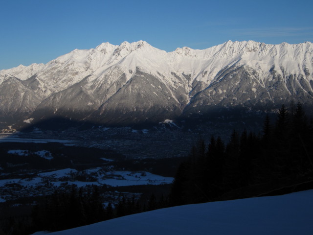Innsbruck von der Olympiaabfahrt aus