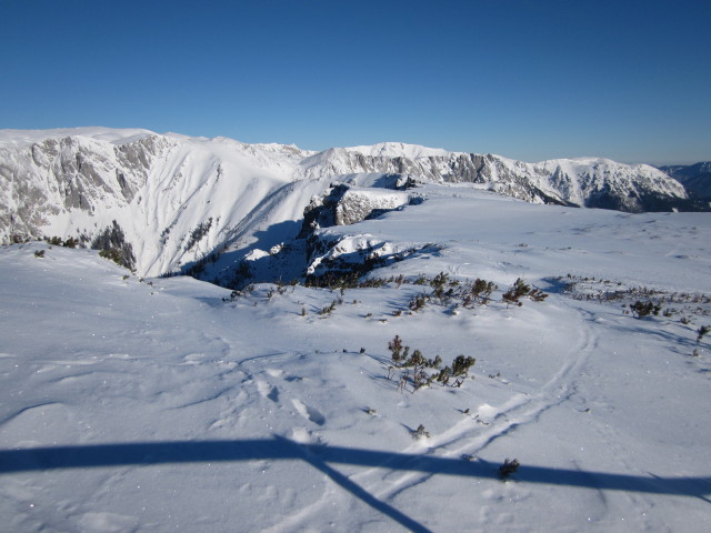 von der Bergstation des 3er-Sessellifts B&uuml;rgeralm Richtung Nordosten