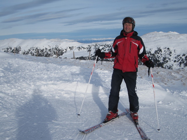 Ich bei der Bergstation des Schlepplifts Zechnerh&ouml;he