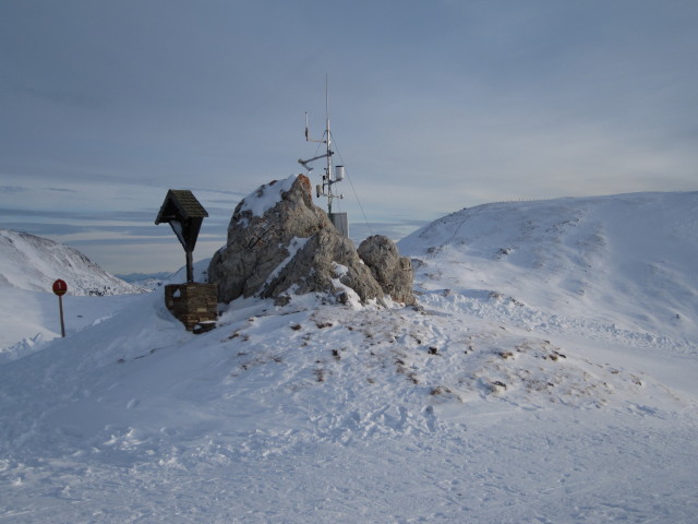 bei der Bergstation der 4er-Sesselbahn Gr&uuml;nleitennock, 2.136 m