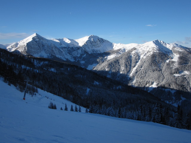 Eckwand, Latschur und Kreuzb&uuml;hel von der B&auml;rnbissabfahrt aus