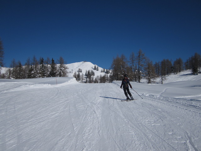 Daniela auf der Piste 'L&auml;rchkogel Berg-Hollhausparkplatz' (15. Feb.)