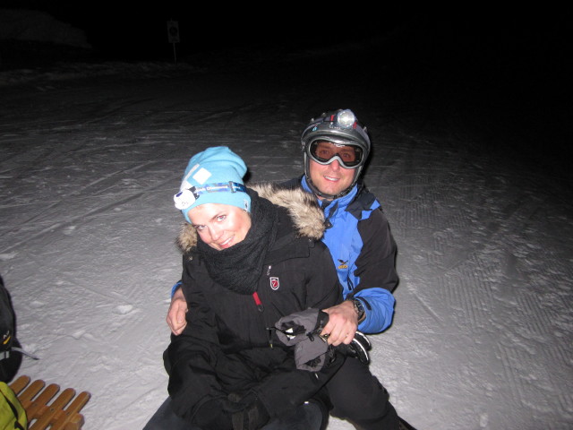 Romina und ich am Bob-Run (4. M&auml;rz)