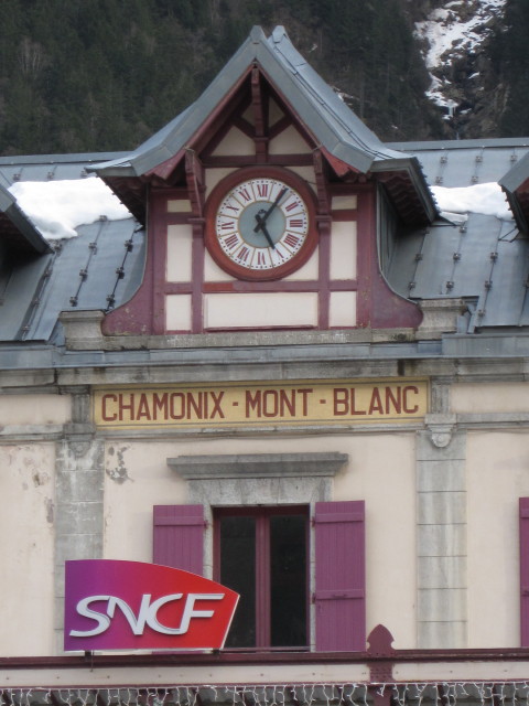 Bahnhof Chamonix-Mont Blanc, 1.037 m (9. M&auml;rz)